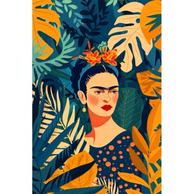 Portret Frida Kahlo illustratie